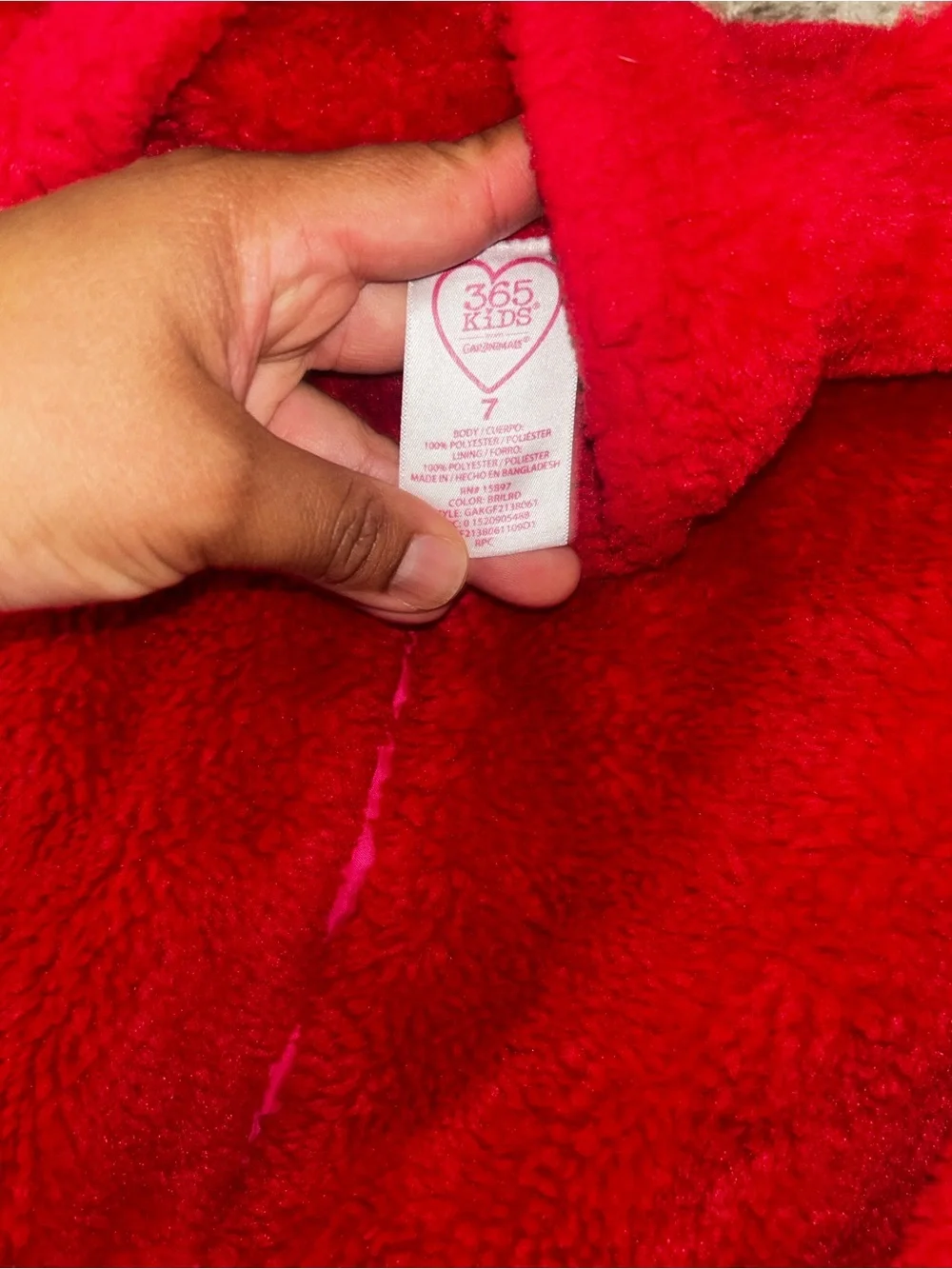 Gymboree Bright Red Fuzzy Zip Jacket